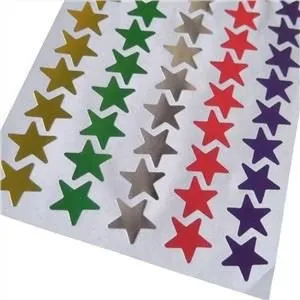 Adesivo di carta colorato fustellato